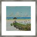 Tiki Bar On The Gulf Framed Print