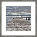 Timber Cove Pier Lake Tahoe Framed Print