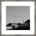 Tin Rooftops Chimayo New Mexico Framed Print
