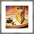 Tiramisu Cheesecake Framed Print