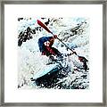 To Conquer White Water Framed Print