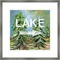 To The Lake - Art By Linda Woods Framed Print