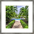 To The Pool Framed Print