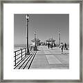 To The Sea On Huntington Beach Pier Framed Print