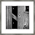 Tobacco Barn Wood Detail Framed Print