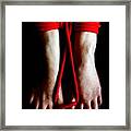 Toe Tied Framed Print