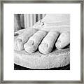 Toes Rome Italy Framed Print