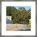 Tomb Of The Unknown Soldiers With The Washington Monument Framed Print