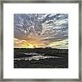 Tonight's Sunset From Thornham Framed Print