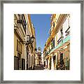 Too Hot To Shop - Barrio Santa Cruz Seville Spain Framed Print