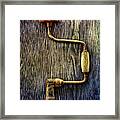 Tools On Wood 58 Framed Print