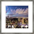 Top Of The Rock View In New York City Framed Print