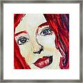 Tori Amos Red Framed Print