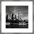 Toronto West Skyline Framed Print