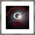 Total Eclipse Of The Sun In Art Framed Print