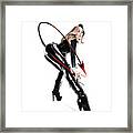 Pin-up Touch My Tail Framed Print