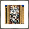 Touchdown Jesus - Hesburgh Library Framed Print