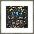 Touchdown Tavern Framed Print