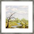 Touching The Morning Light Framed Print