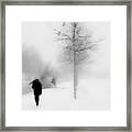 Toulouse Canal Winter Scenery Framed Print