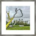 Tour De France Sculpture Dans Les Pyrenees Framed Print