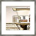 Tower 16 - Part 3 - Cardiff By The Sea - San Diego - California Framed Print
