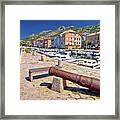 Town Of Karlobag In Velebit Channel Panoramic View Framed Print