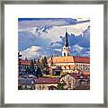 Town Of Krizevci Cathedral View Framed Print
