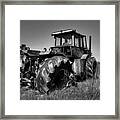 Tractor In The Countryside Framed Print