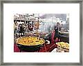 Traditional, Popular Market Food Served Framed Print