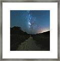 Trail To The Milky Way Framed Print