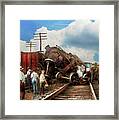 Train - Accident - Butting Heads 1922 Framed Print