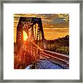 Train Bridge One Framed Print