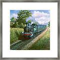 Train On The Isle Of Wright. Framed Print
