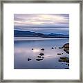 Peaceful Lake Framed Print