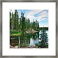 Tranquility - Twin Lakes In Mammoth Lakes California Framed Print