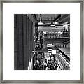Traveling By Subway Framed Print