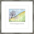 Tree A Wise Man Sees Framed Print