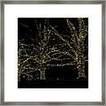 Tree Lights Framed Print
