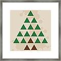 Triangle Tree Framed Print