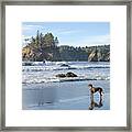 Surfer's Best Friend Framed Print