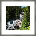 Triple Falls In Dupont State Forest Framed Print