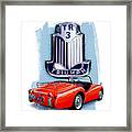 Triumph Tr-3 Red Framed Print