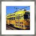 Trolley Number 1052 Framed Print