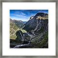 Trollstigen - Rauma, Norway - Landscape Photography Framed Print
