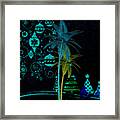 Tropical Holiday Blue Framed Print