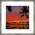 Tropical Sunset Reflections Framed Print
