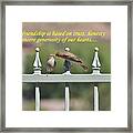 True Friendship Framed Print