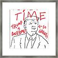 Trump Time Framed Print