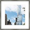 Trump Tower In Chicago Framed Print
